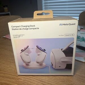 Meta Quest Compact Charging Dock for Quest 3/3S headsets & controllers